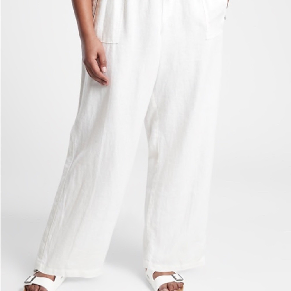 Athleta Cabo Linen Wide Leg Pant - Picture 4 of 6